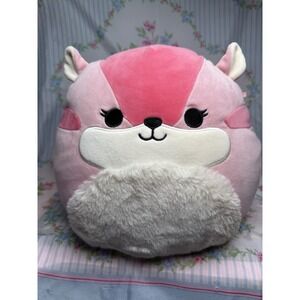 Squishmallow Dinalee the Chipmunk Plush 12" Pink‎